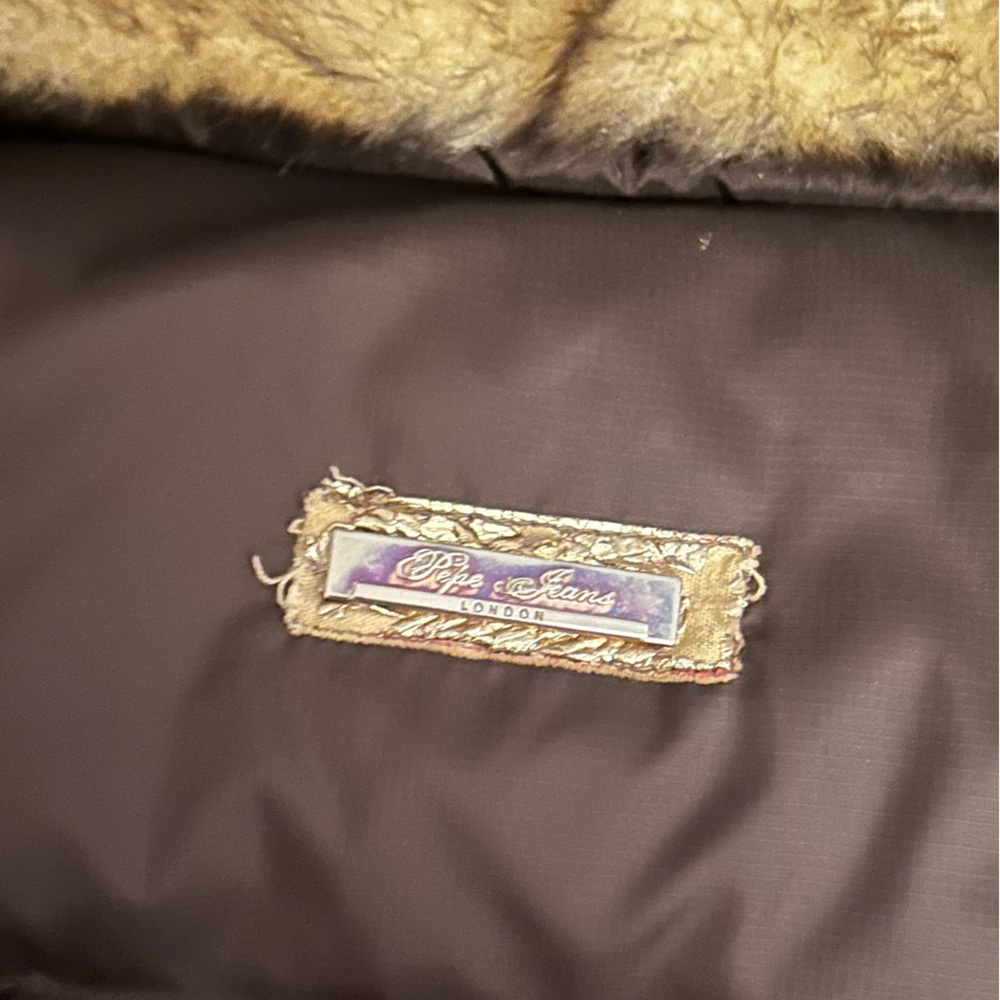 Vintage Pepe Jeans Fur Trim Puffer Bubble Coat - Picture 2 of 6